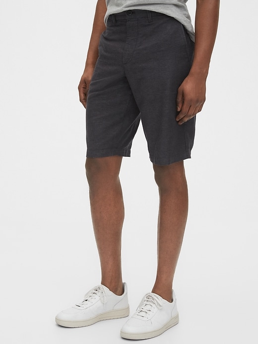 Image number 8 showing, 12" Linen Shorts