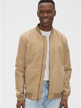 Canvas bomber hotsell jacket