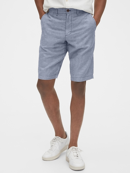 Image number 7 showing, 12" Linen Shorts