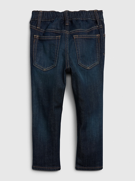 Image number 2 showing, Toddler Elasticized Pull-On Skinny Jeans with Stretch