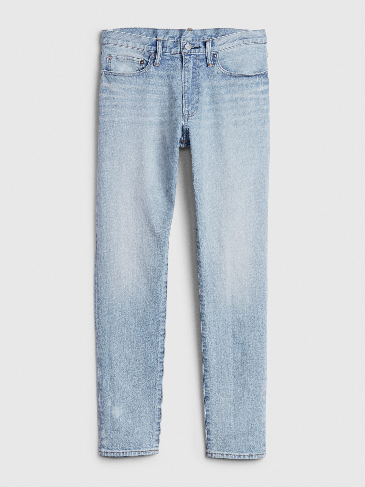 mens light wash tapered jeans