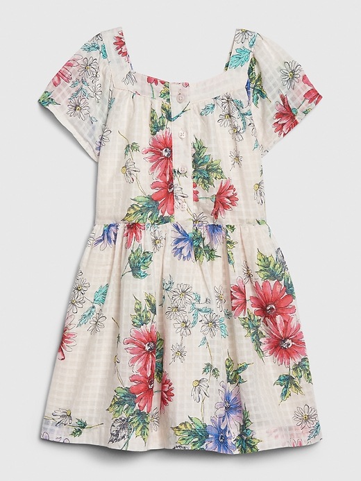 Image number 2 showing, Toddler Floral Squareneck Dress