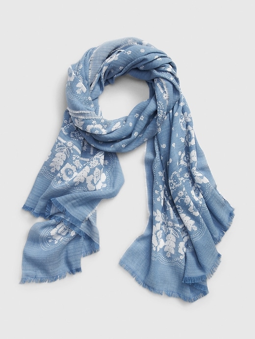 Image number 3 showing, Printed Oblong Scarf