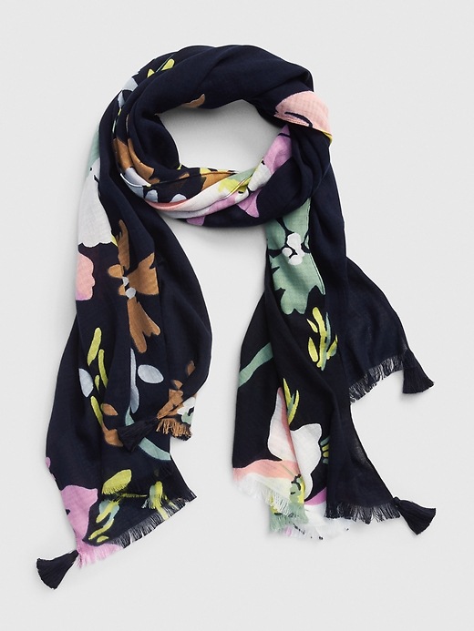 Image number 4 showing, Printed Oblong Scarf