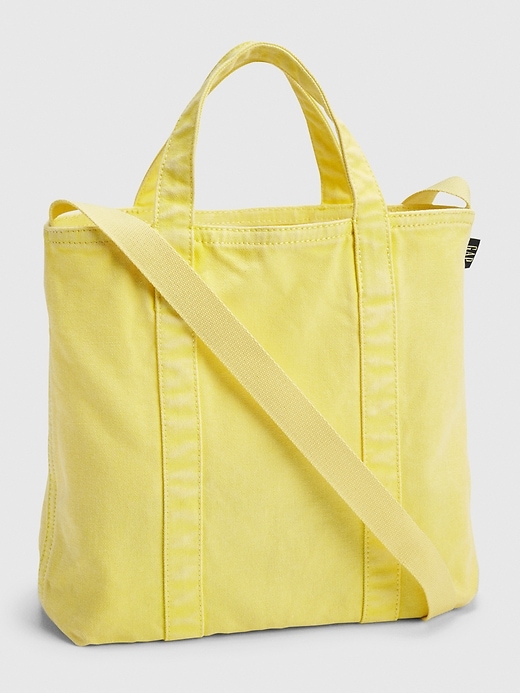 ●depound● Canvas Mini Tote Bag Yellow DP2535BG028MYEXX Mini Canvas Tote Bag | Gap
