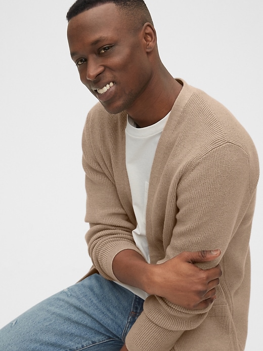 Image number 5 showing, Open-Front Cardigan Sweater