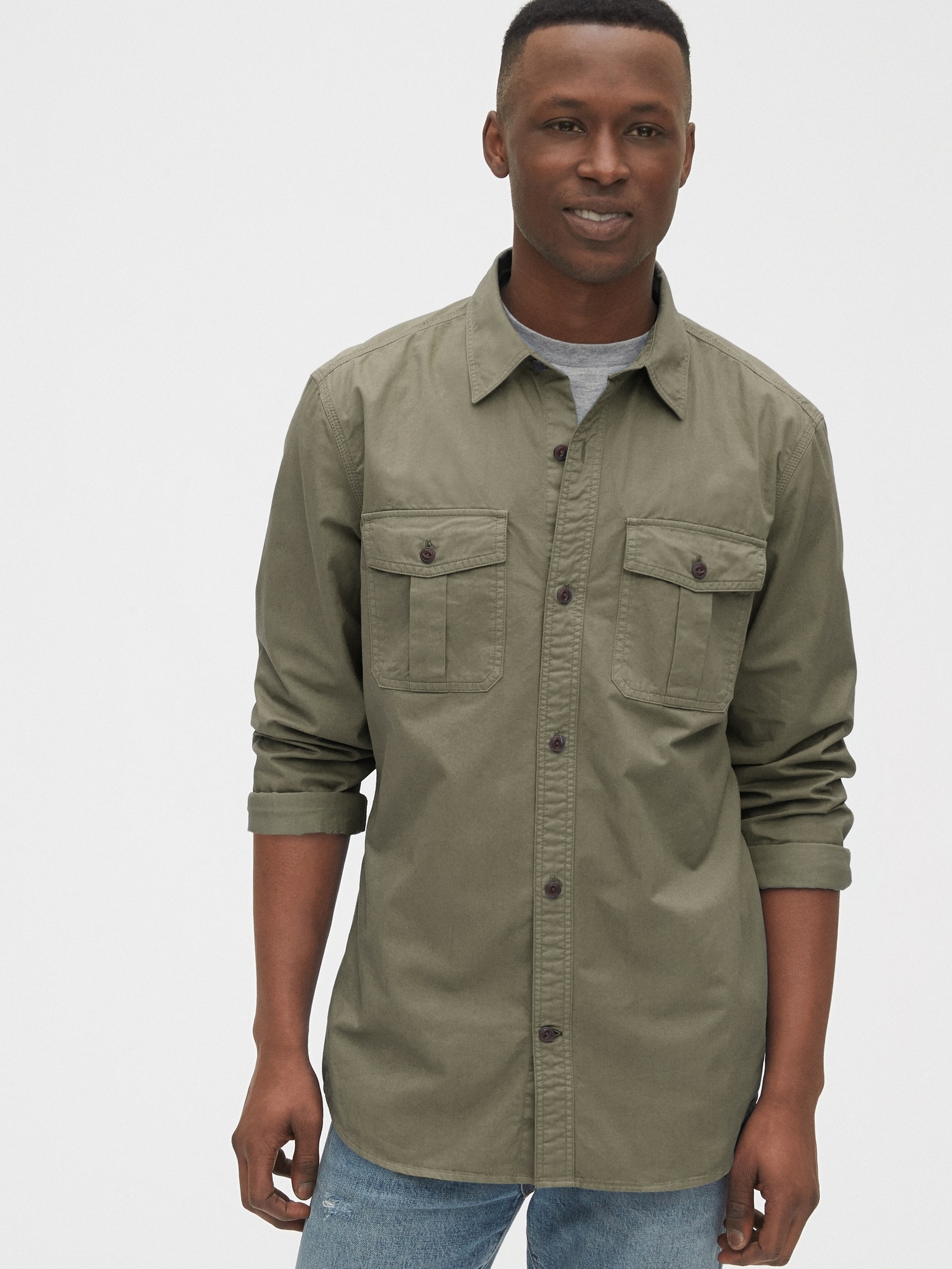 gap utility shirt jacket