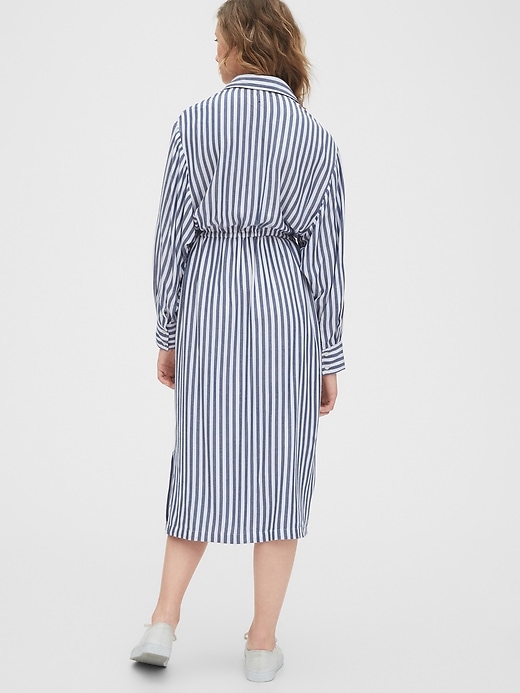 Image number 2 showing, Striped Midi Shirtdress