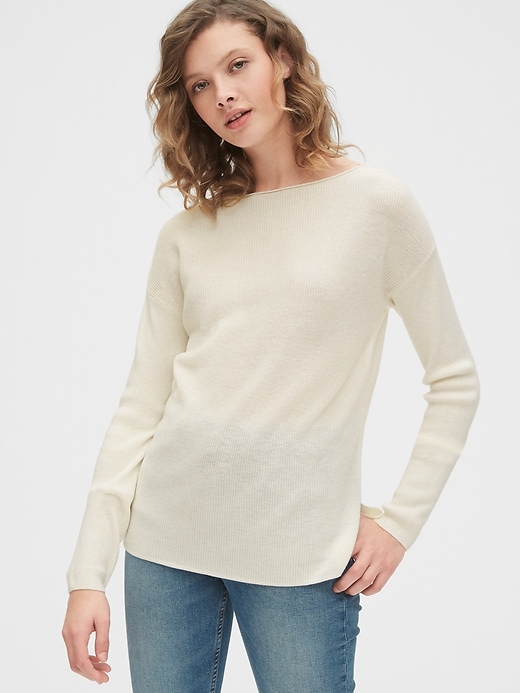 Image number 1 showing, True Soft Boatneck Sweater