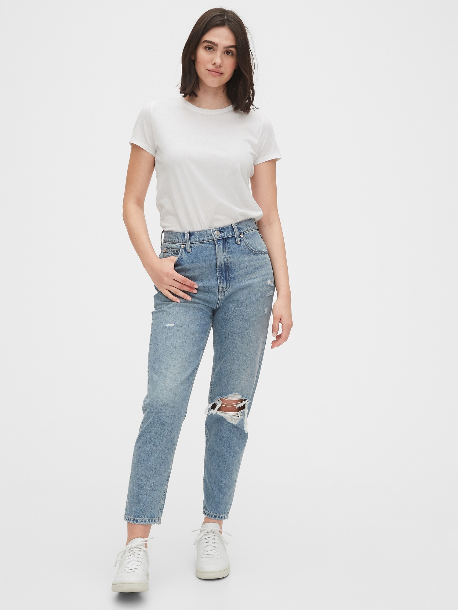 high rise mom jeans gap