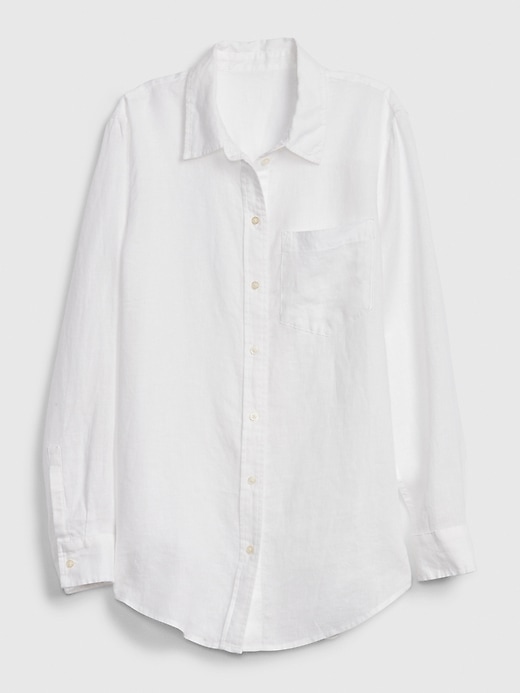 Boyfriend Shirt in Linen Gap