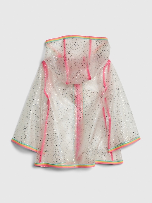 Image number 2 showing, Toddler Sparkle Rainbow Raincoat