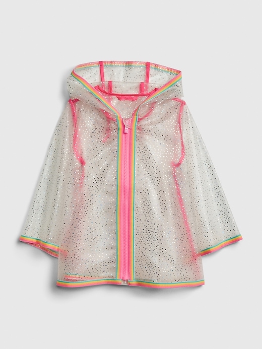 Image number 1 showing, Toddler Sparkle Rainbow Raincoat