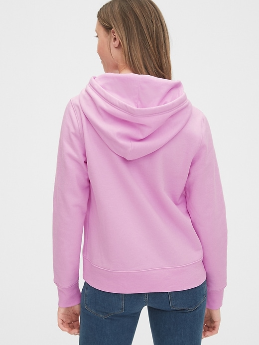 2 of 8 showing, with the color lavender pink of product Gap Logo Hoodie