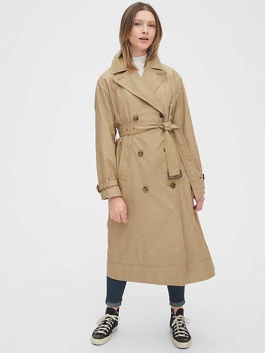 Image number 3 showing, Twill Trench Coat