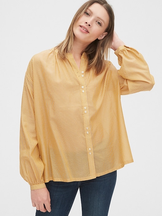 Image number 1 showing, Double Button Long Sleeve Top