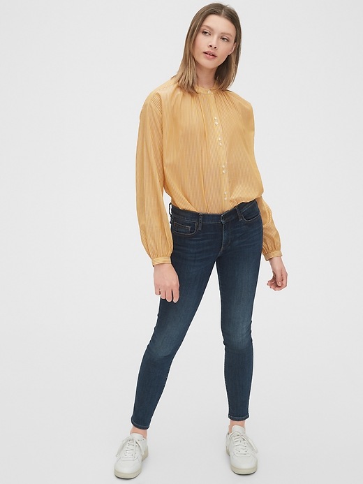 Image number 3 showing, Double Button Long Sleeve Top