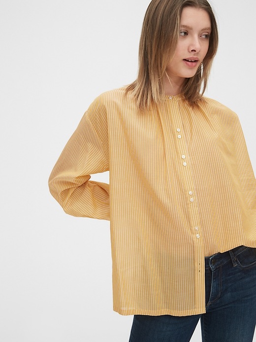 Image number 5 showing, Double Button Long Sleeve Top