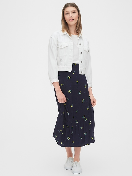 Image number 3 showing, Wrap Midi Skirt