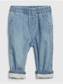 gap fleece lined pants