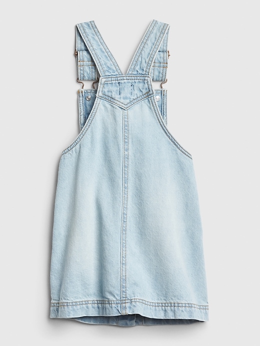 2 of 8 showing, with the color light wash of product Toddler Denim Button-Front Skirtall