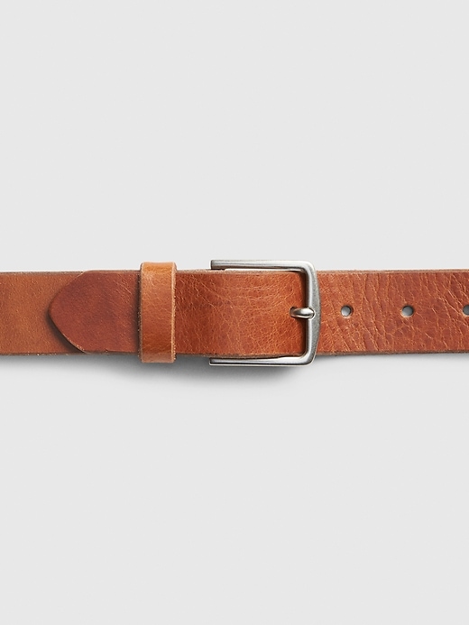 2 of 8 showing, with the color cognac of product Leather Belt