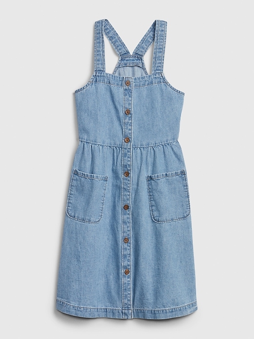 Image number 1 showing, Kids Denim Pocket Dress