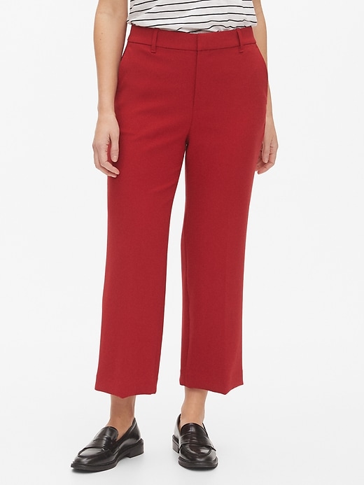 Image number 6 showing, High Rise Wide-Leg Crop Pants
