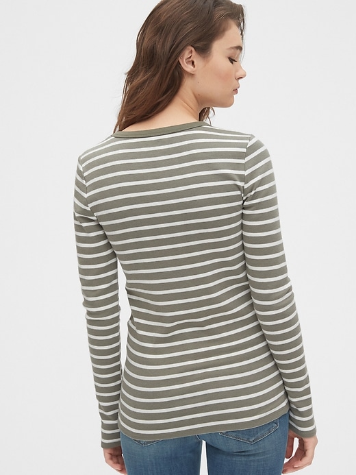 Image number 2 showing, Modern Long Sleeve Stripe T-Shirt