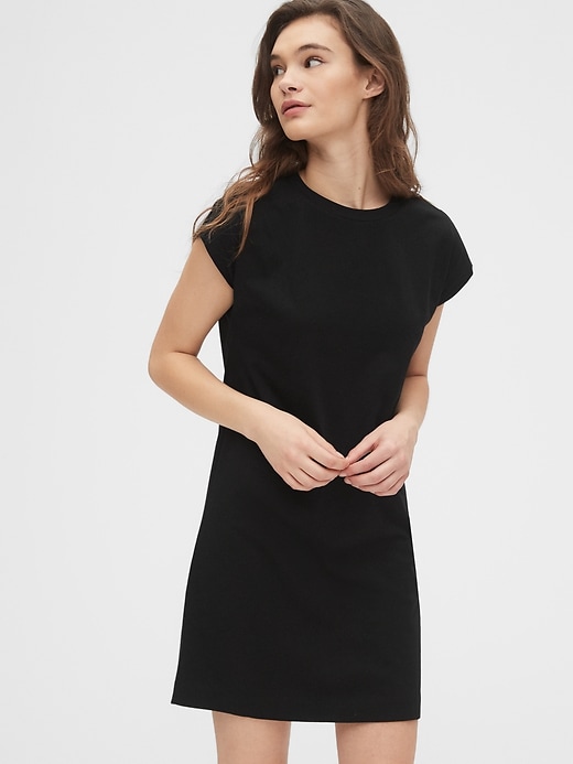 1 of 8 showing, with the color true black of product T-Shirt Dress