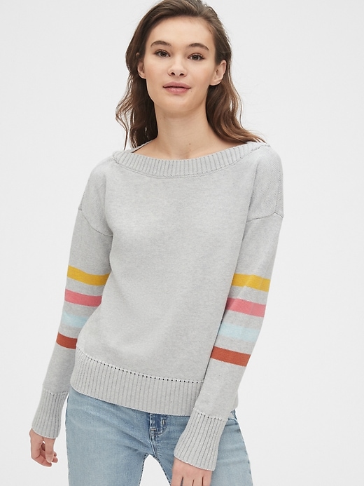 View large product image 1 of 1. Boatneck Sweater