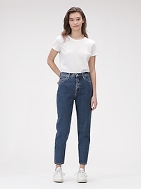 high rise mom jeans gap