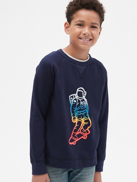 Image number 2 showing, Kids Skater Graphic Sweatshirt