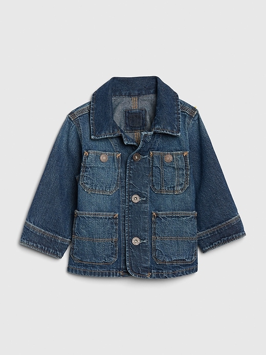 Image number 1 showing, Baby Denim Chore Jacket