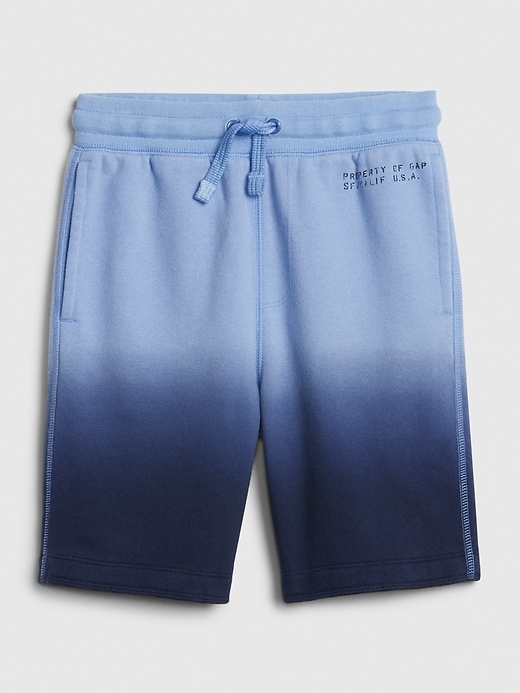2 of 8 showing, with the color blue dip dye of product Kids Gap Logo Pull-On Shorts