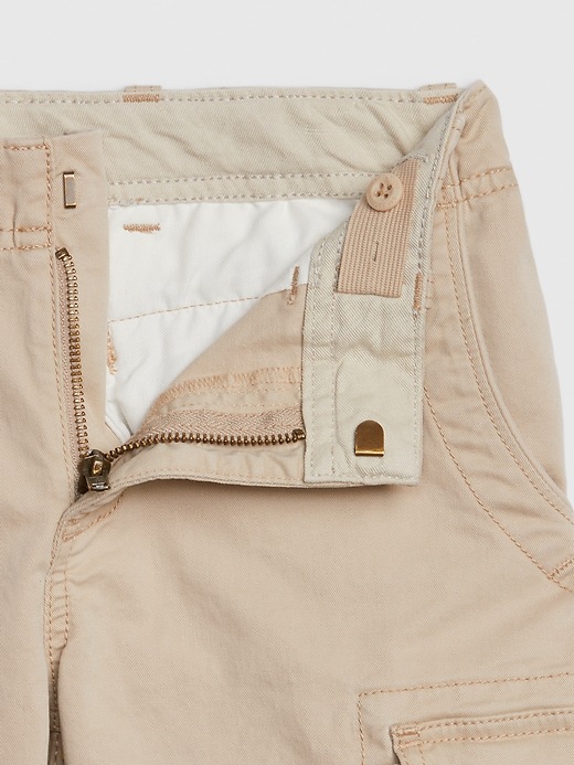 Image number 4 showing, Kids Fixed Waist Cargo Shorts with Stretch