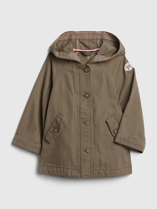1 of 8 showing, with the color iguana green of product Toddler Bea Parka