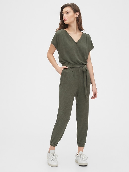 Image number 6 showing, Softspun V-Neck Jumpsuit