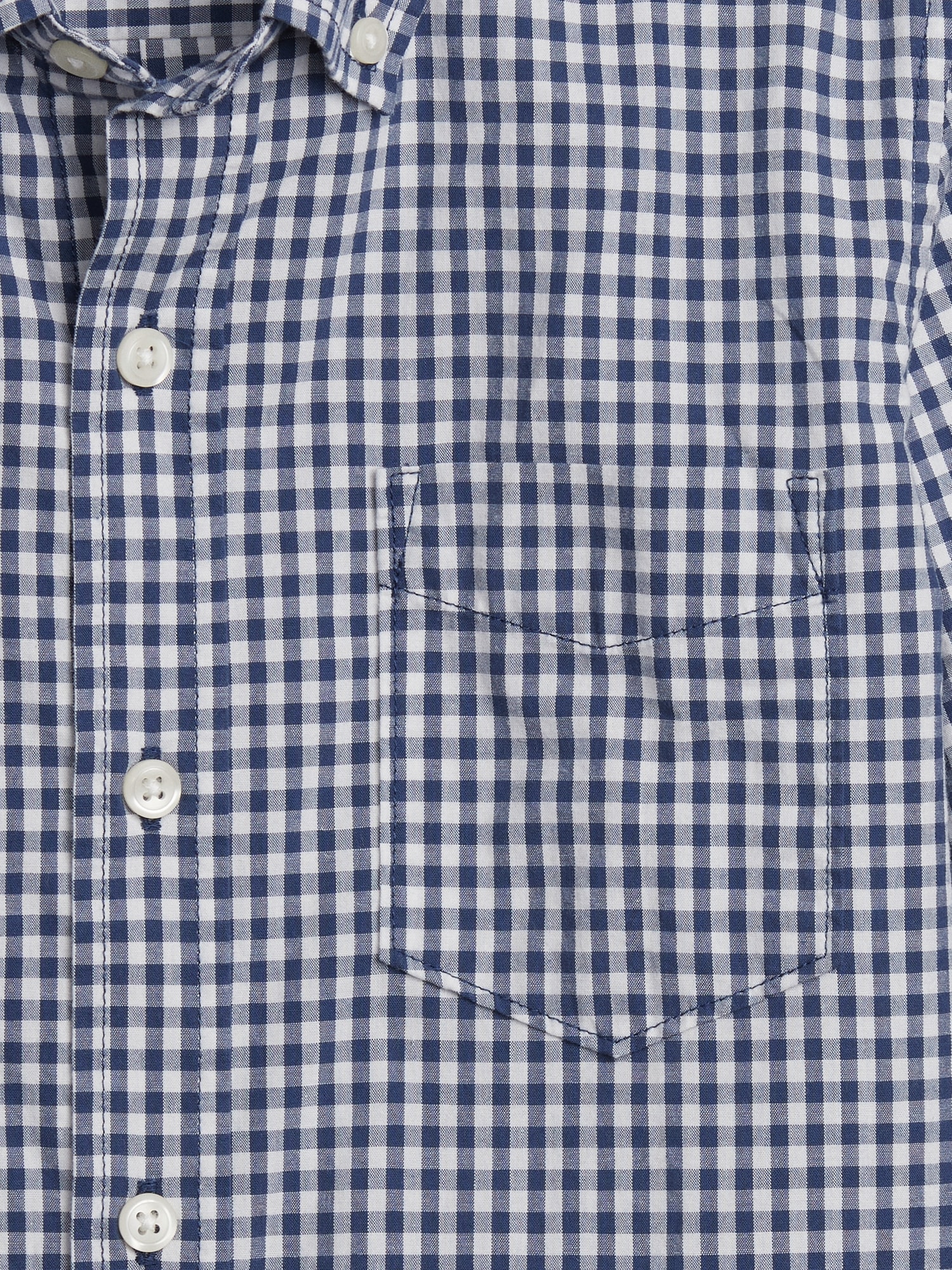 gingham shirt gap