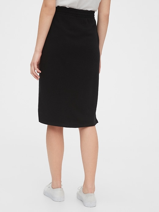 Image number 2 showing, Fitted Midi Skirt in French Terry