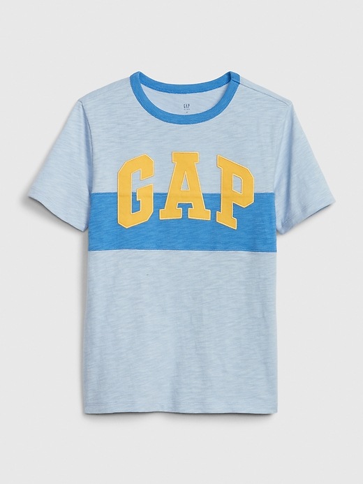 1 of 8 showing, with the color light blue shadow of product Kids Gap Logo T-Shirt