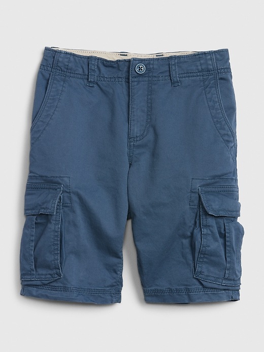 View large product image 1 of 1. Kids Fixed Waist Cargo Shorts with Stretch