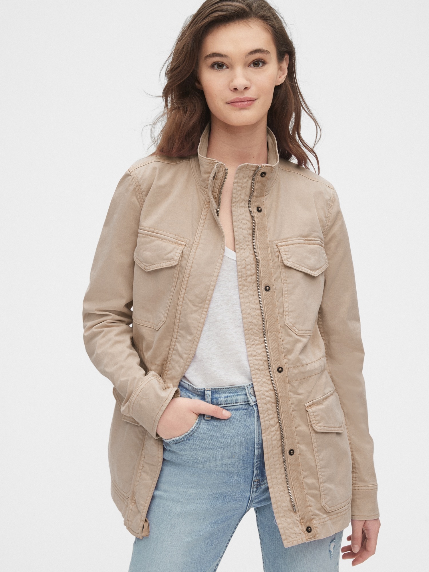 gap olive green jacket