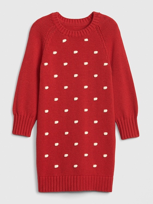 Image number 1 showing, Toddler Popcorn-Knit Sweater Dress