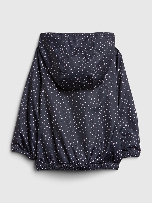 2 of 8 showing, with the color hearts of product Toddler Heart Jersey-Lined Windbuster