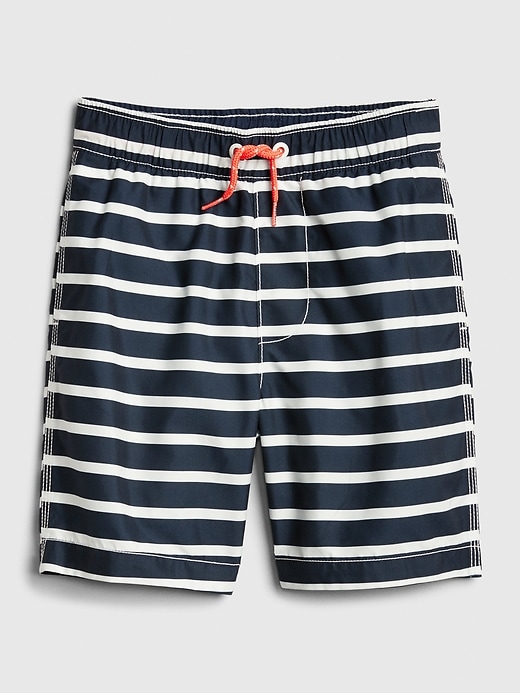 Image number 1 showing, Kids Stripe Swim Trunks