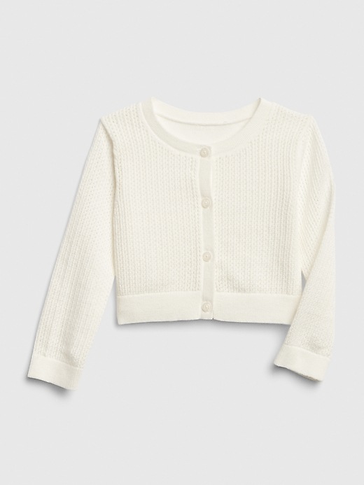 Image number 1 showing, Baby Pointelle Cardi Sweater