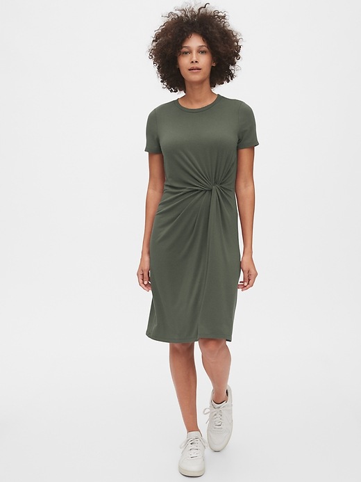 Image number 9 showing, Twist-Knot Dress in TENCEL&#153