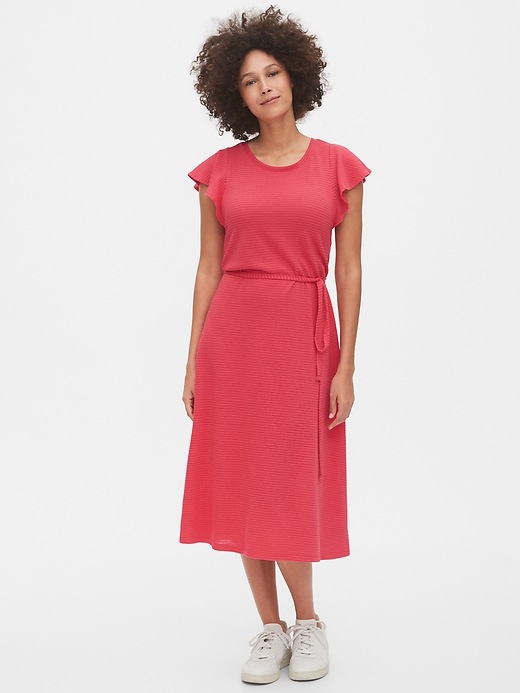 Image number 6 showing, Flutter Sleeve Midi Dress