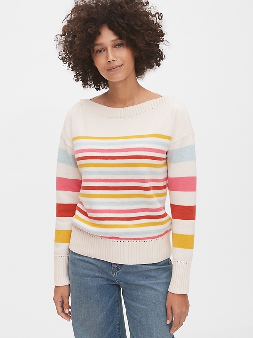 View large product image 1 of 1. Boatneck Sweater